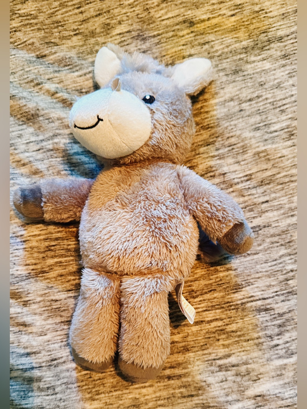 & Other Stories Beige and White Plush Donkey Toy